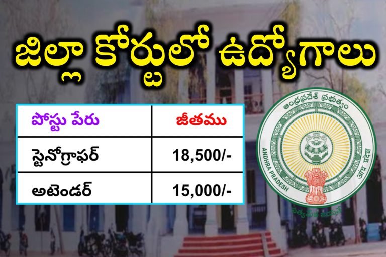 కోర్టులో అవుట్ సోర్సింగ్ పోస్టులకు నోటిఫికేషన్ విడుదల | అర్హతలు, ఎంపిక విధానము, చివరి తేదీ వివరాలు ఇవే