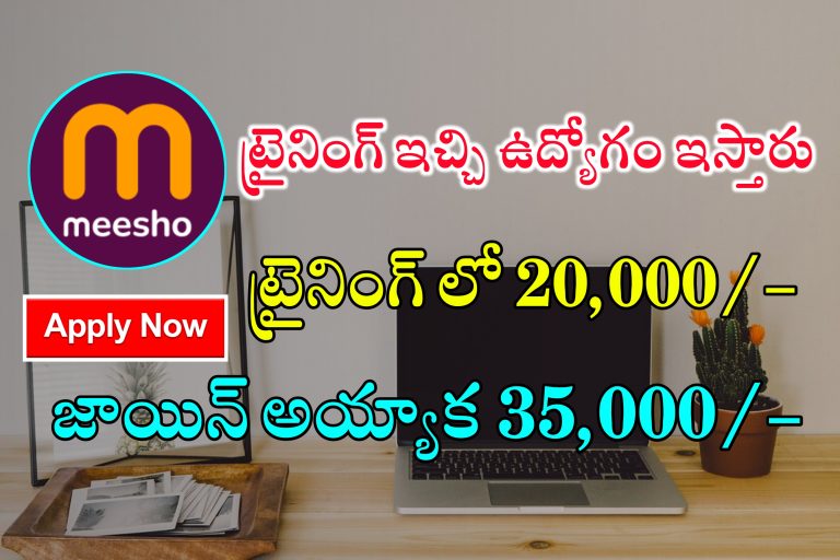 ట్రైనింగ్ ఇచ్చి ఉద్యోగం ఇస్తారు | Meesho Social Media Intern Jobs Apply online | Meesho Latest jobs Recruitment 2024