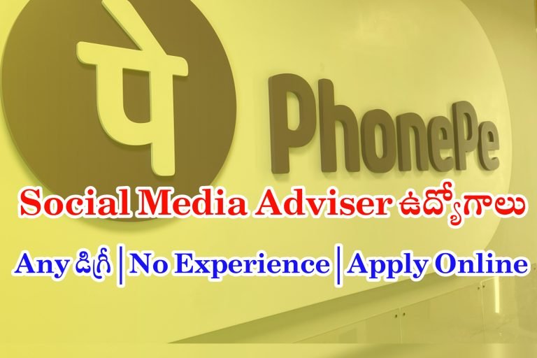 ఫోన్ పే సంస్థలో ఉద్యోగాలు | Phonepe Social Media Adviser Jobs Hiring | Phonepe Latest Recruitment in Telugu