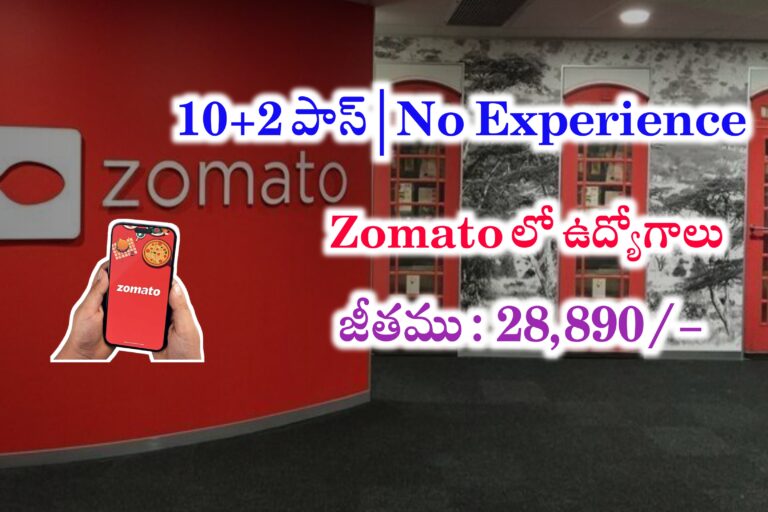 Zomato లో 12th అర్హతతో ఉద్యోగాలు | Zomato chat Support Customer Associates Jobs | Zomato hiring for freshers 