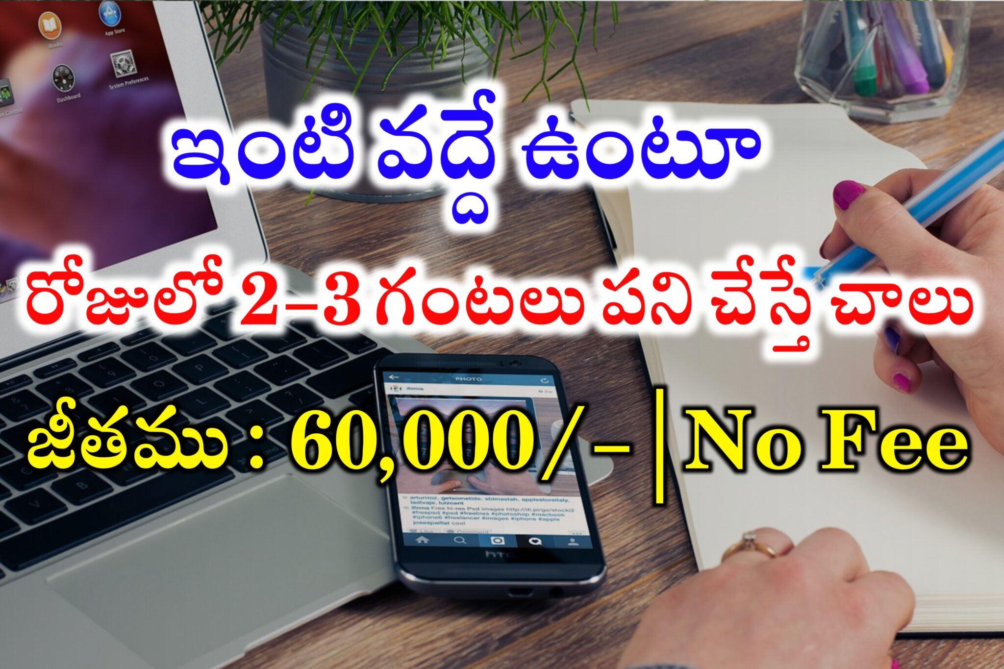 నెలకు 60,000 జీతము | Latest Work from home jobs in Telugu | Turito Work ...