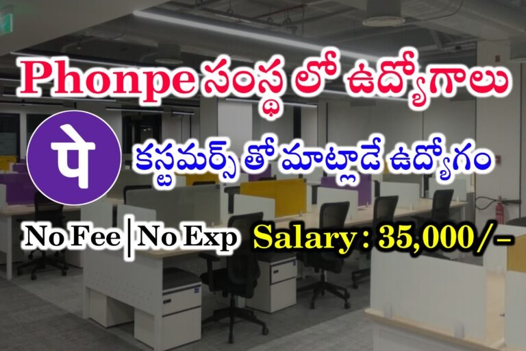 35 వేల రూపాయలు జీతంతో పరీక్ష లేకుండా ఫోన్ పే సంస్థలో ఉద్యోగాలు | Phonepe Recruitment 2024 | Latest jobs in Phonepe