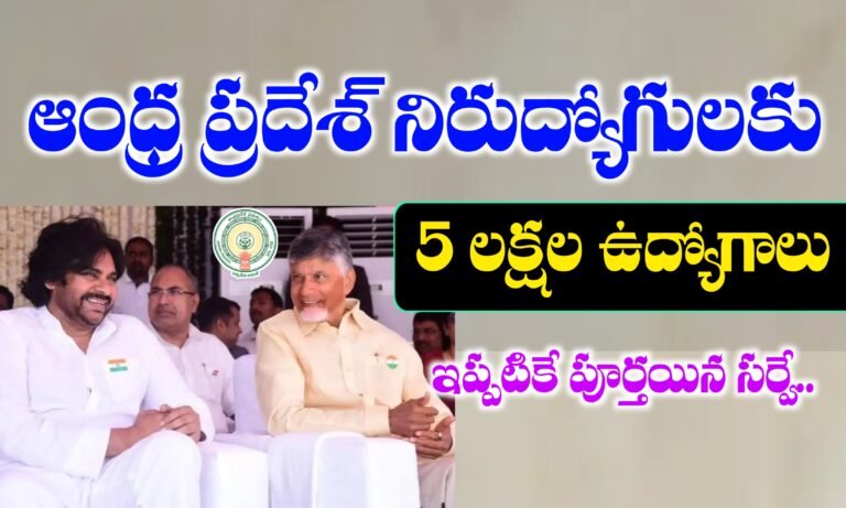ఏపీ నిరుద్యోగులకు ఐదు లక్షల ఉద్యోగాలు | AP Government New Schemes | AP Work from home jobs