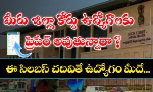 AP District Court Jobs Syllabus 2025 in Telugu