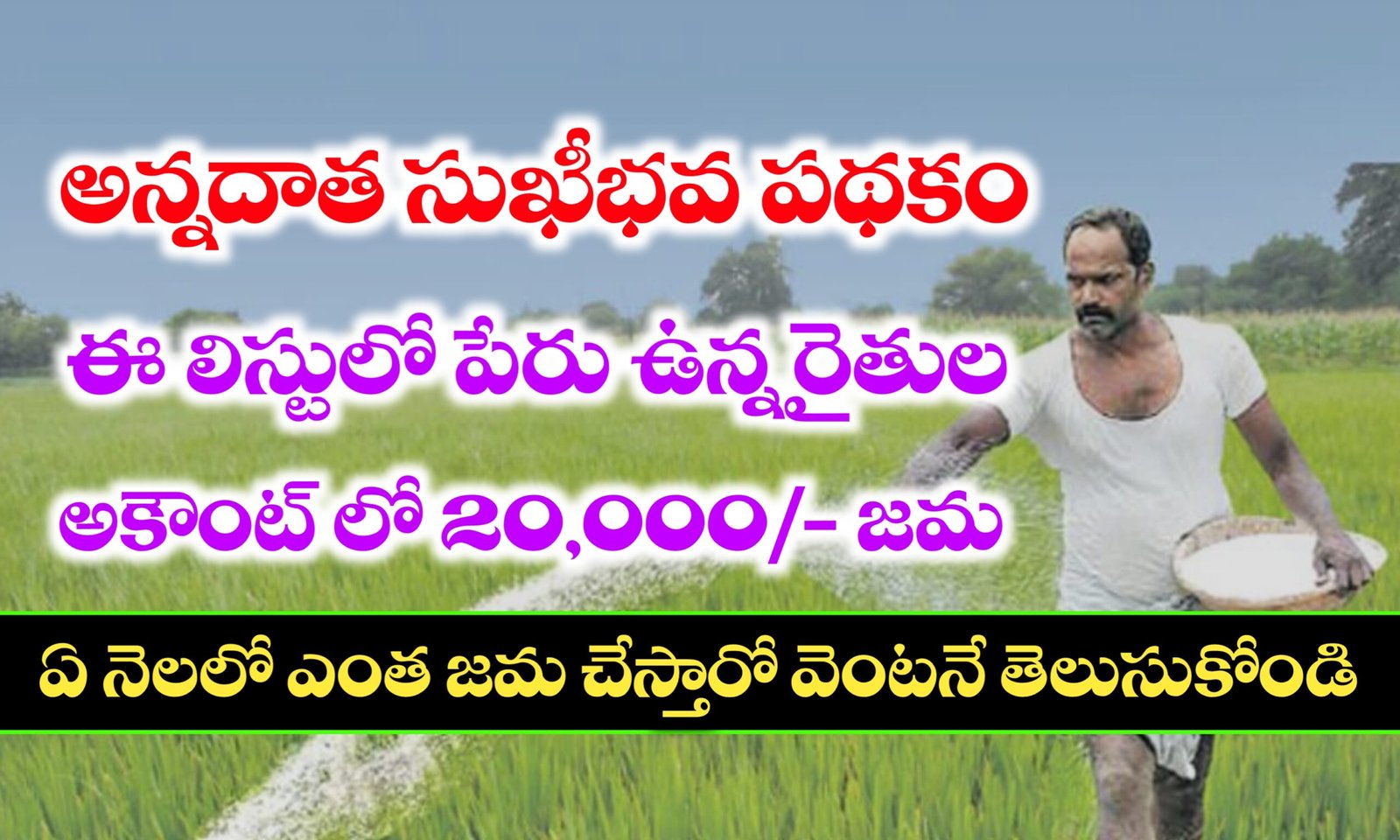 అన్నదాత సుఖీభవ పథకం