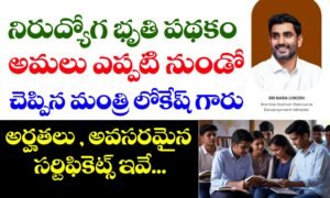 నిరుద్యోగ భృతి పథకం అర్హతలు