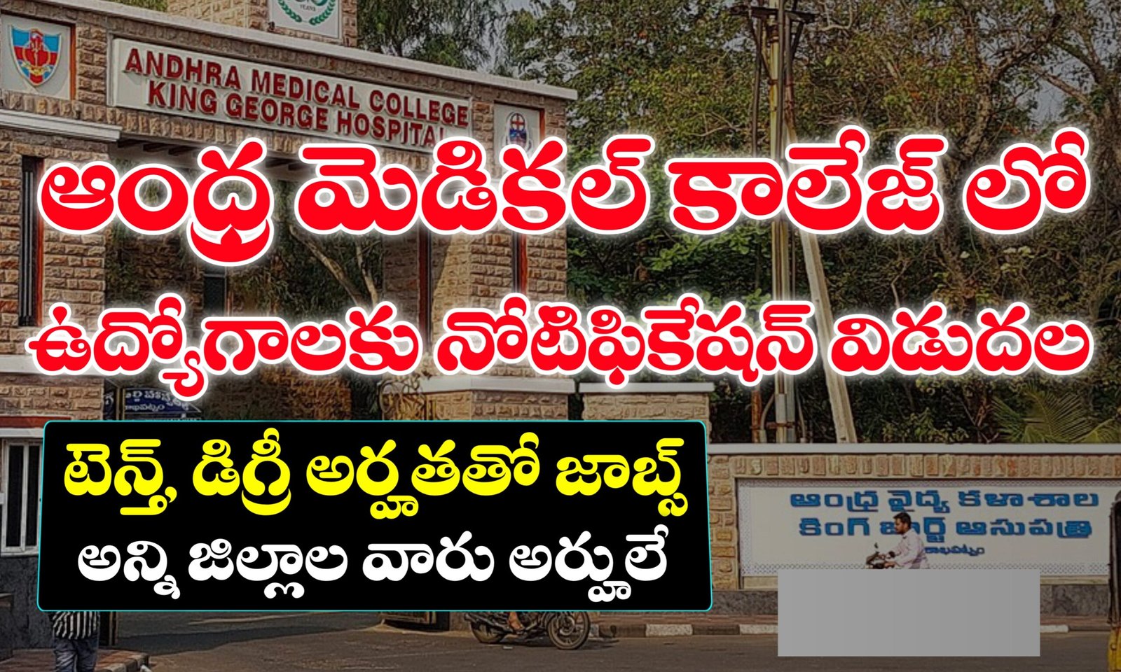 Andhra Medical College Recruitment 2025