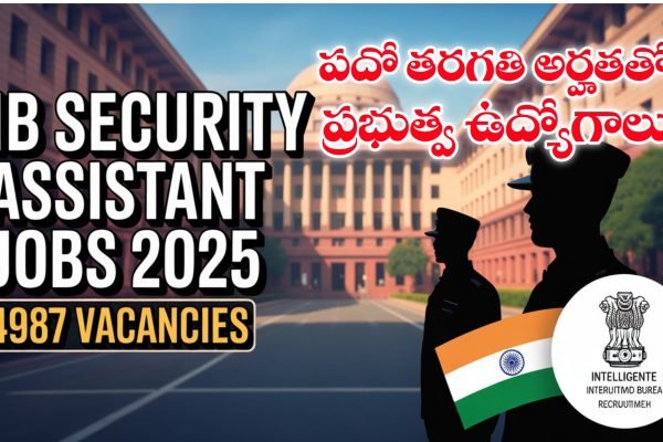 Intelligence Bureau Security Assistant Recruitment 2025 Details