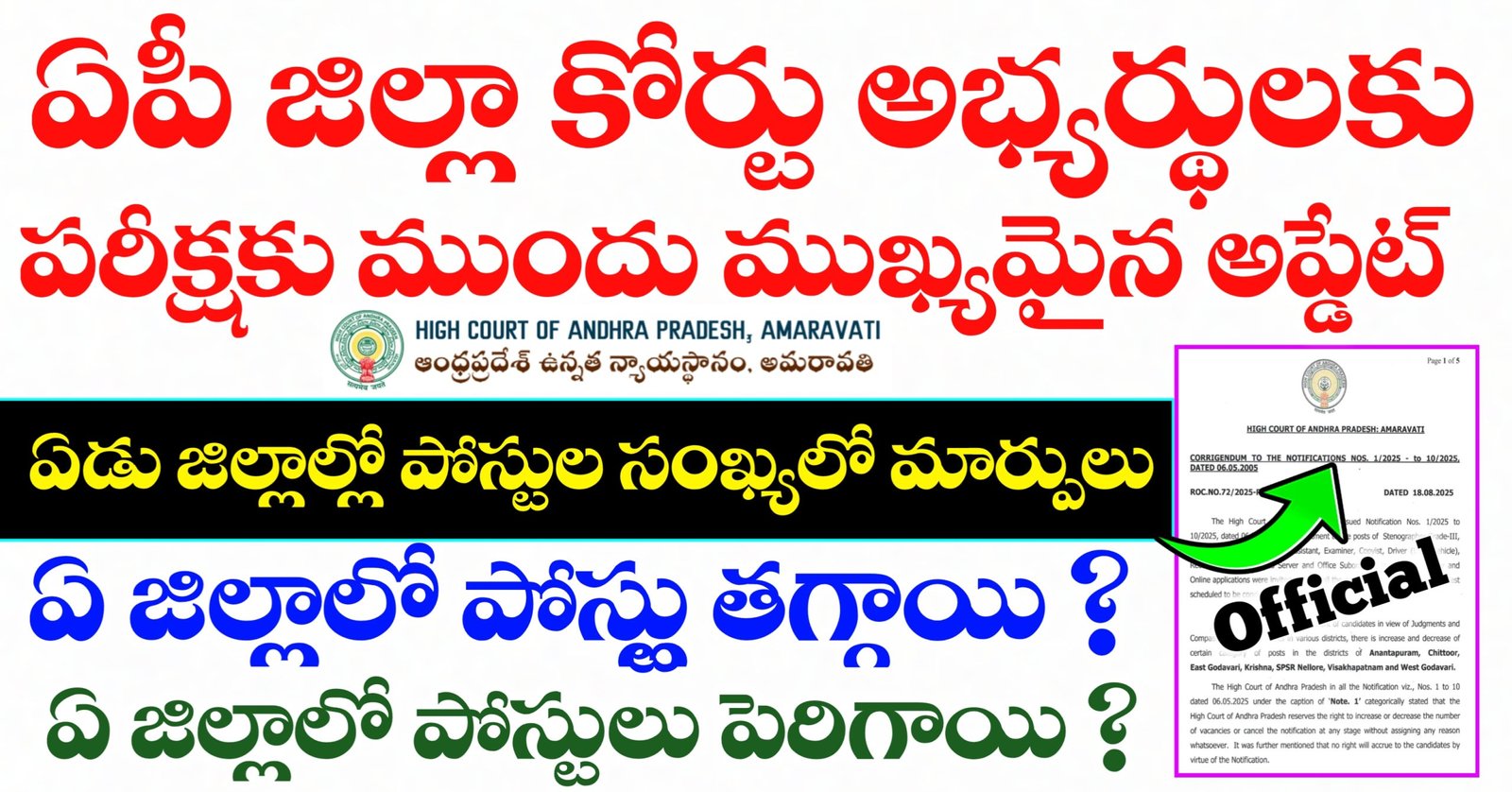 AP Court Jobs Latest News