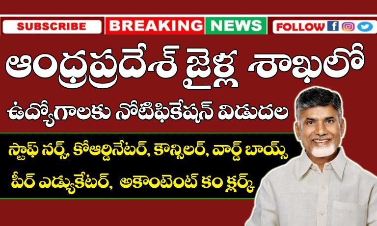 AP Prisons Department Jobs Notification 2025 | AP Jobs