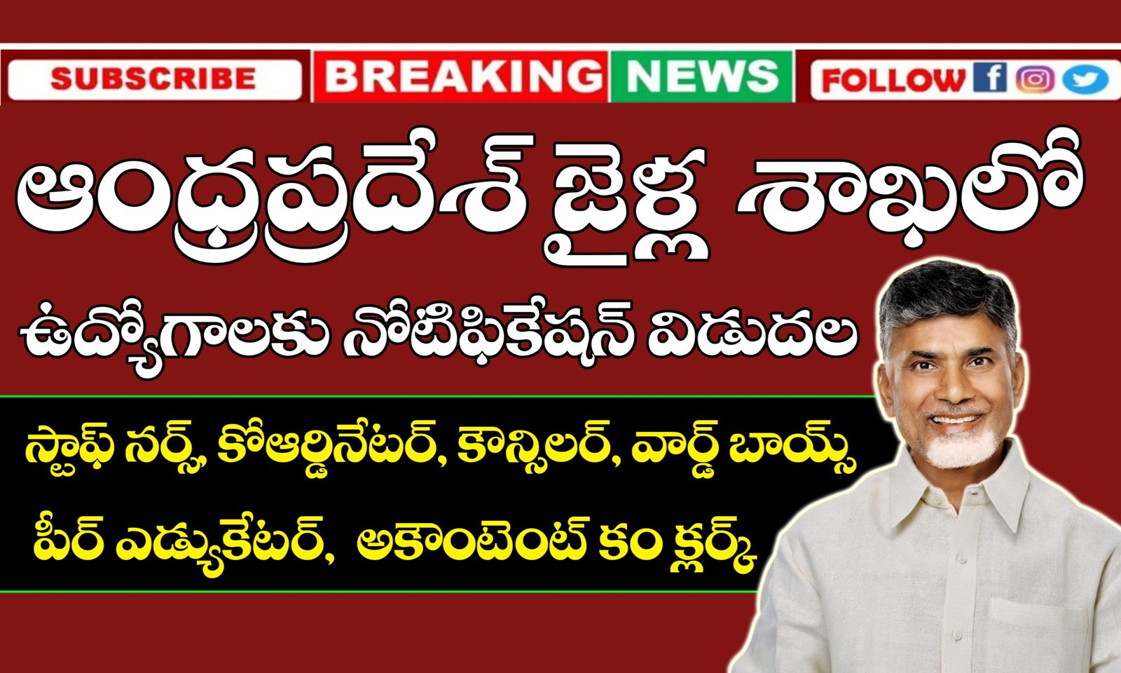 AP Prisons Department Latest Jobs Notification 2025