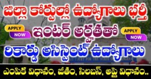 Telangana District Court Record Assistant Syllabus