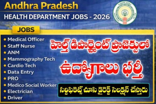 Andhra Pradesh Health Department Recruitment 2026